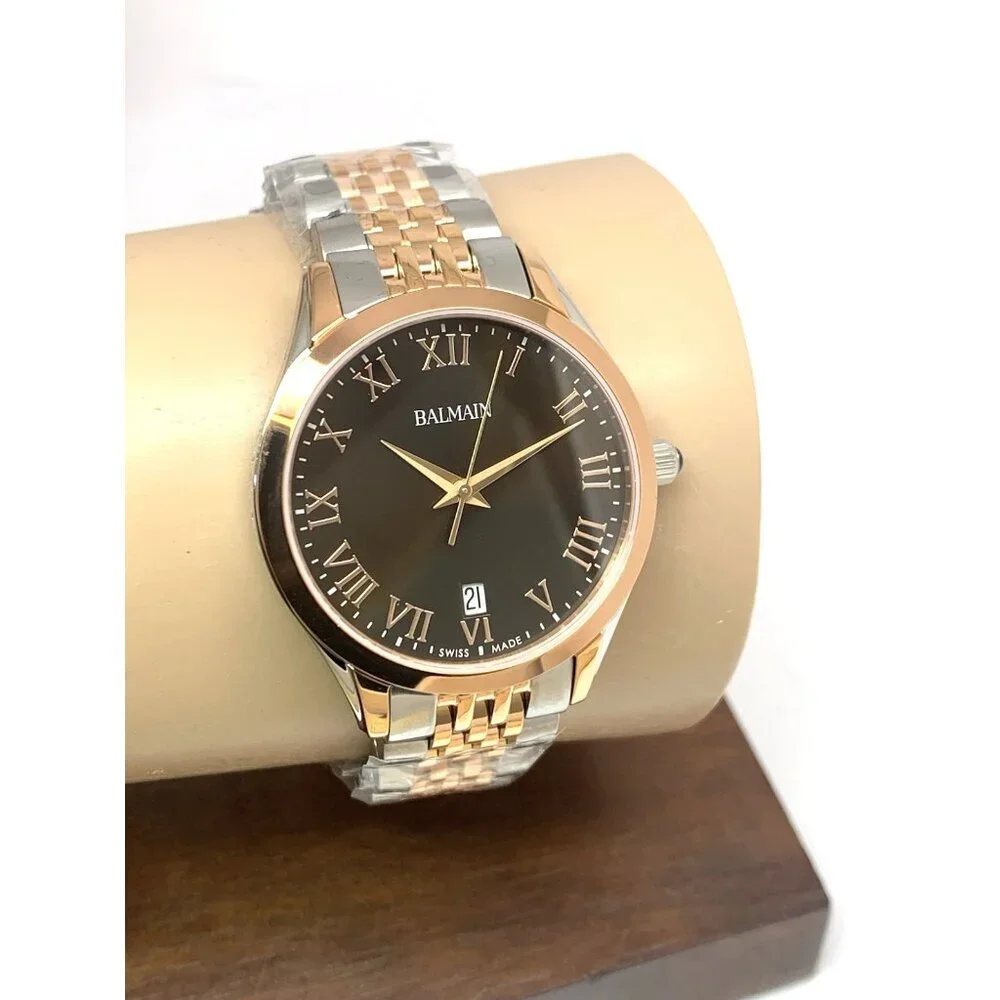 Balmain Women's Watch B43183152 Classic R Swiss Quartz Brown Dial Two Tone 34mm